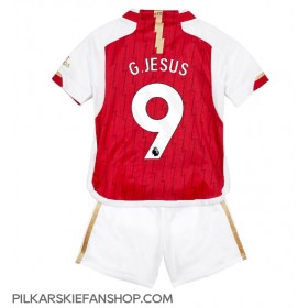 Koszulka piłkarska Arsenal Gabriel Jesus #9 Strój Domowy dla dzieci 2023-24 tanio Krótki Rękaw (+ Krótkie spodenki)